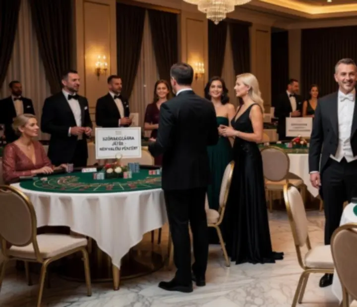Felelősségteljes, elegáns kaszinó témájú rendezvény szervezése a Hortovelia csapatával